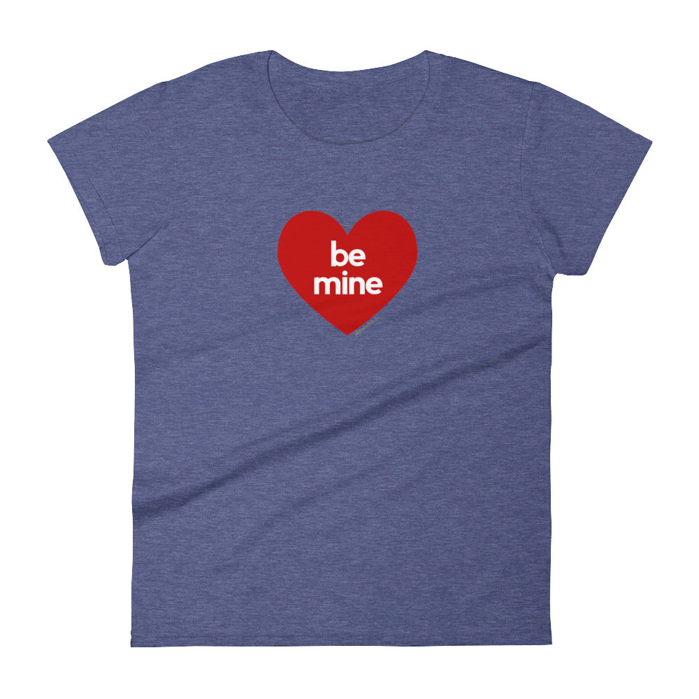Be Mine Heart Womens Valentine’s Day T-Shirt