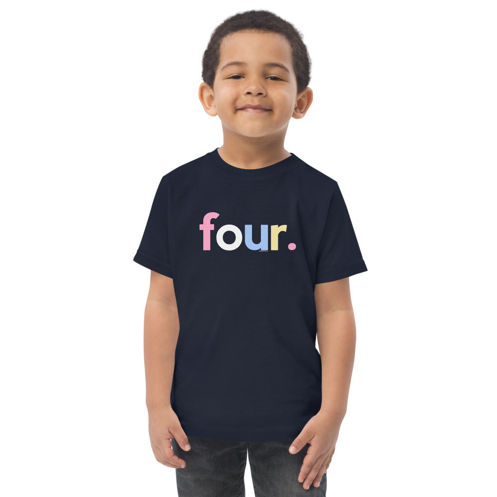 Girls 4th Birthday Shirt Four - Alternative