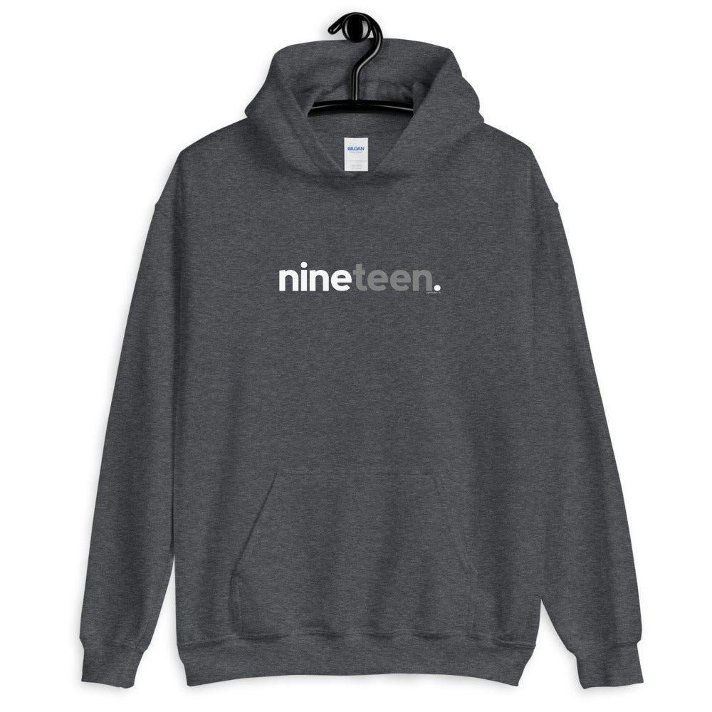 Teens 19th Birthday Hoodie Sweatshirt Nineteen - Original