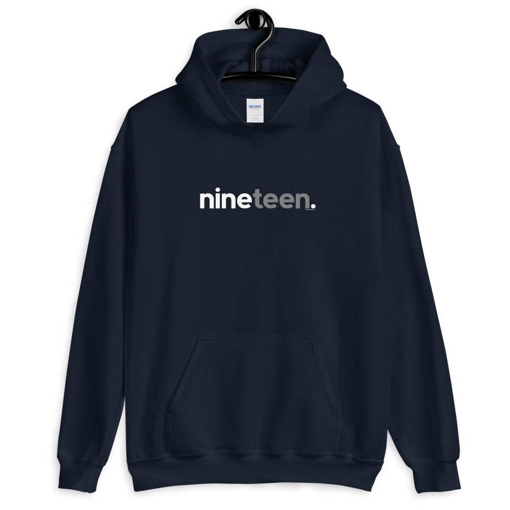 Teens 19th Birthday Hoodie Sweatshirt Nineteen - Original