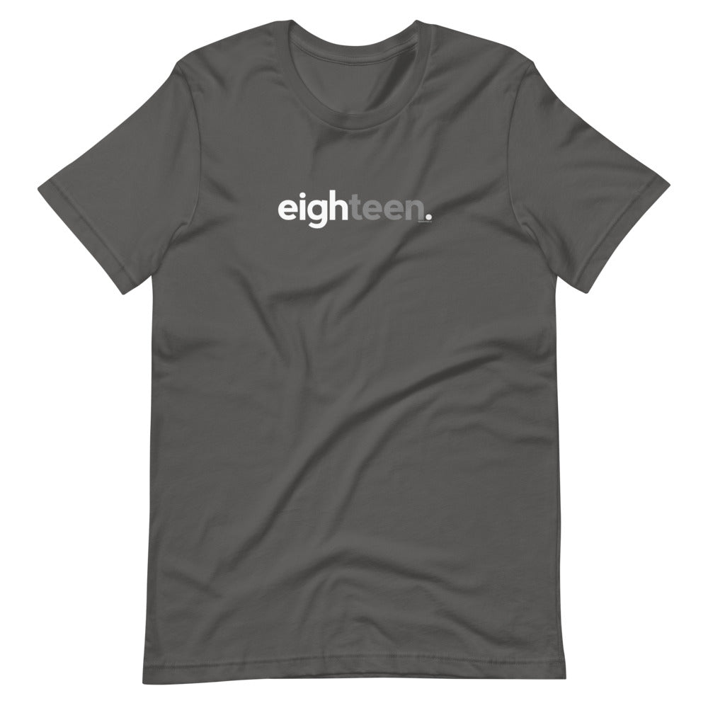 Teens 18th Birthday T-Shirt Eighteen - Original