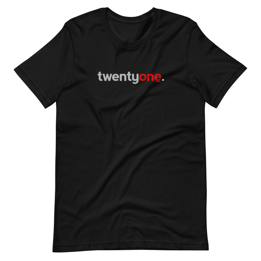21st Birthday T-Shirt Twentyone - Original Red