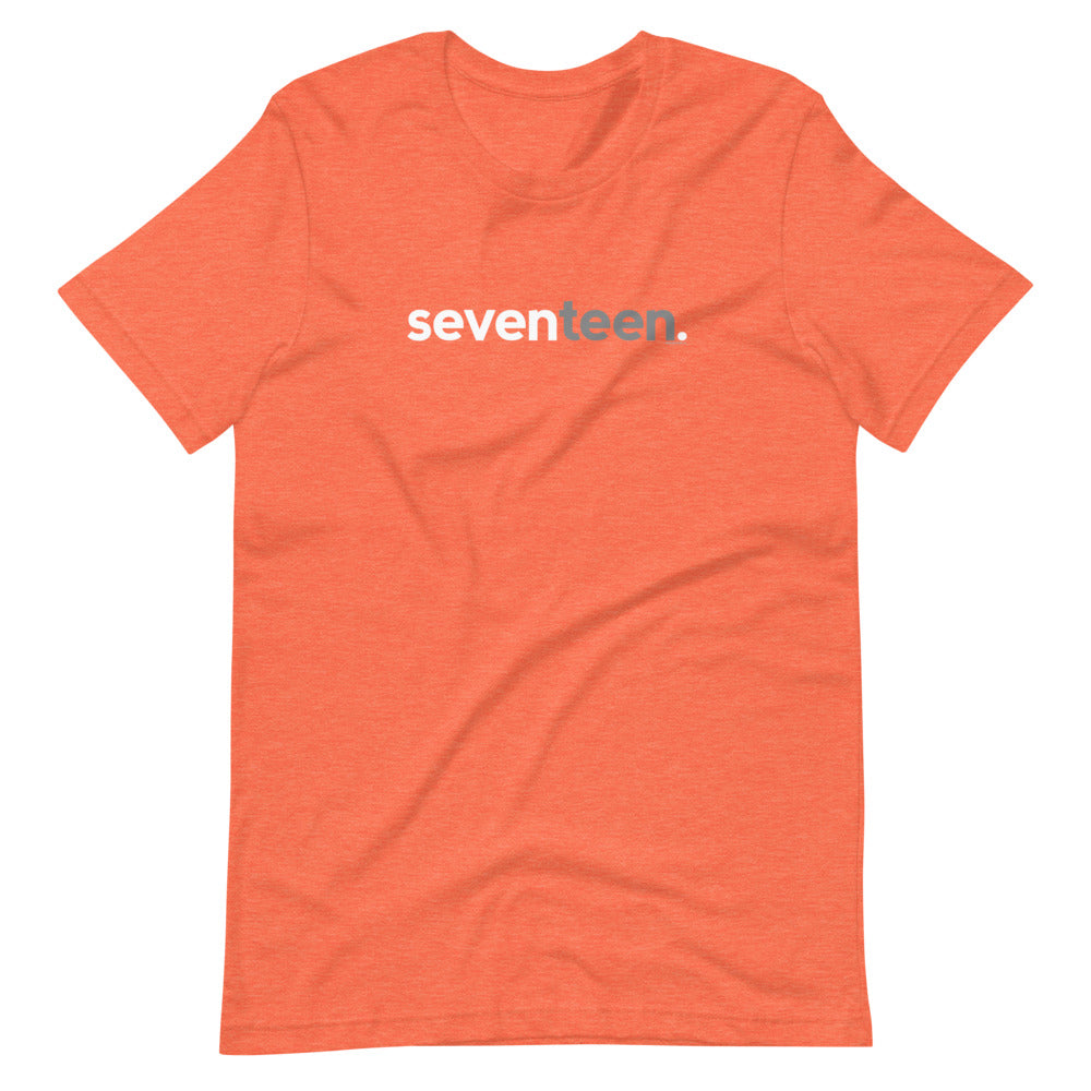 Teens 17th Birthday T-Shirt Seventeen - Original