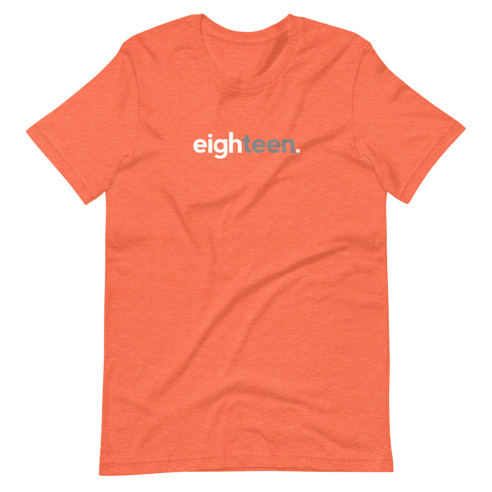 Teens 18th Birthday T-Shirt Eighteen - Original