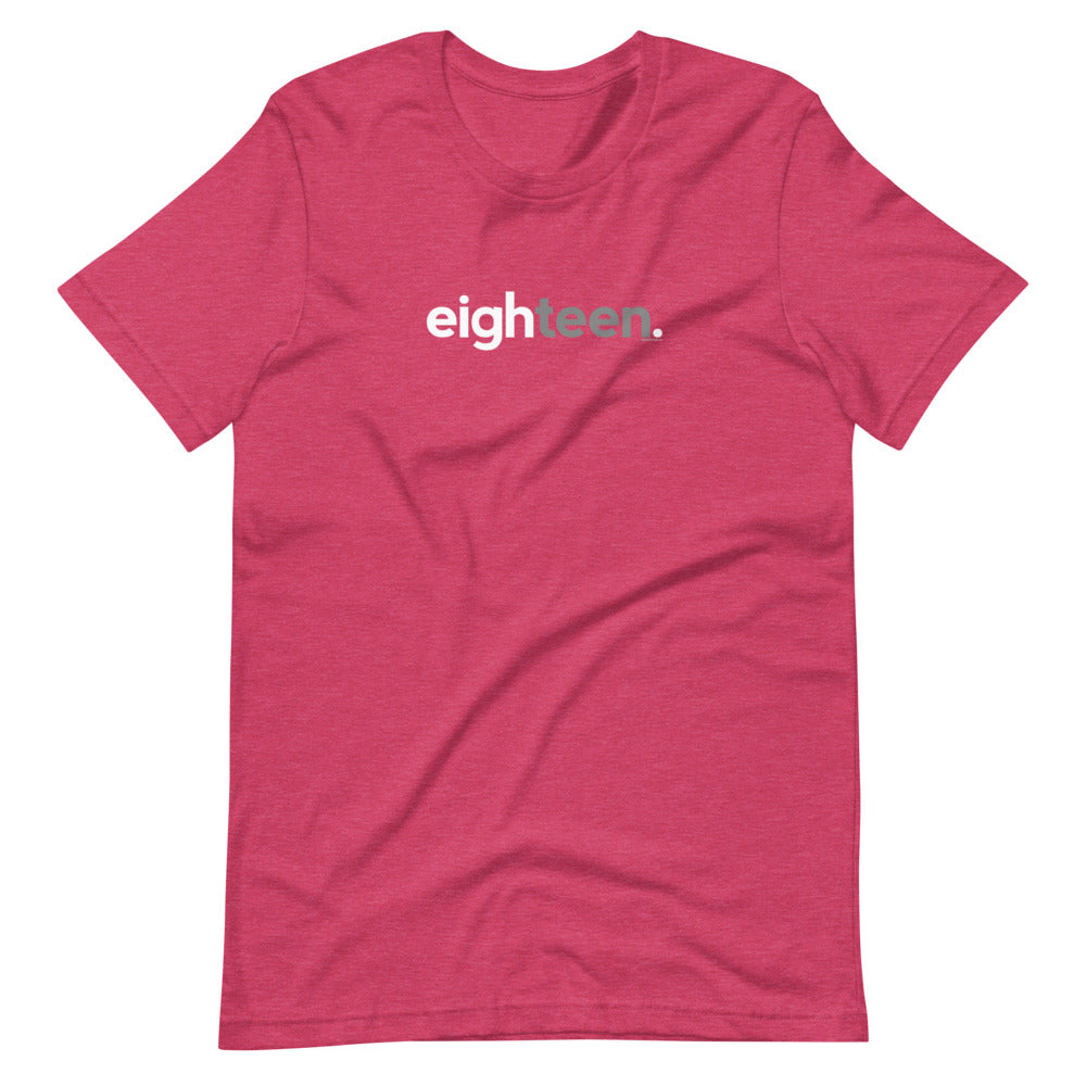 Teens 18th Birthday T-Shirt Eighteen - Original