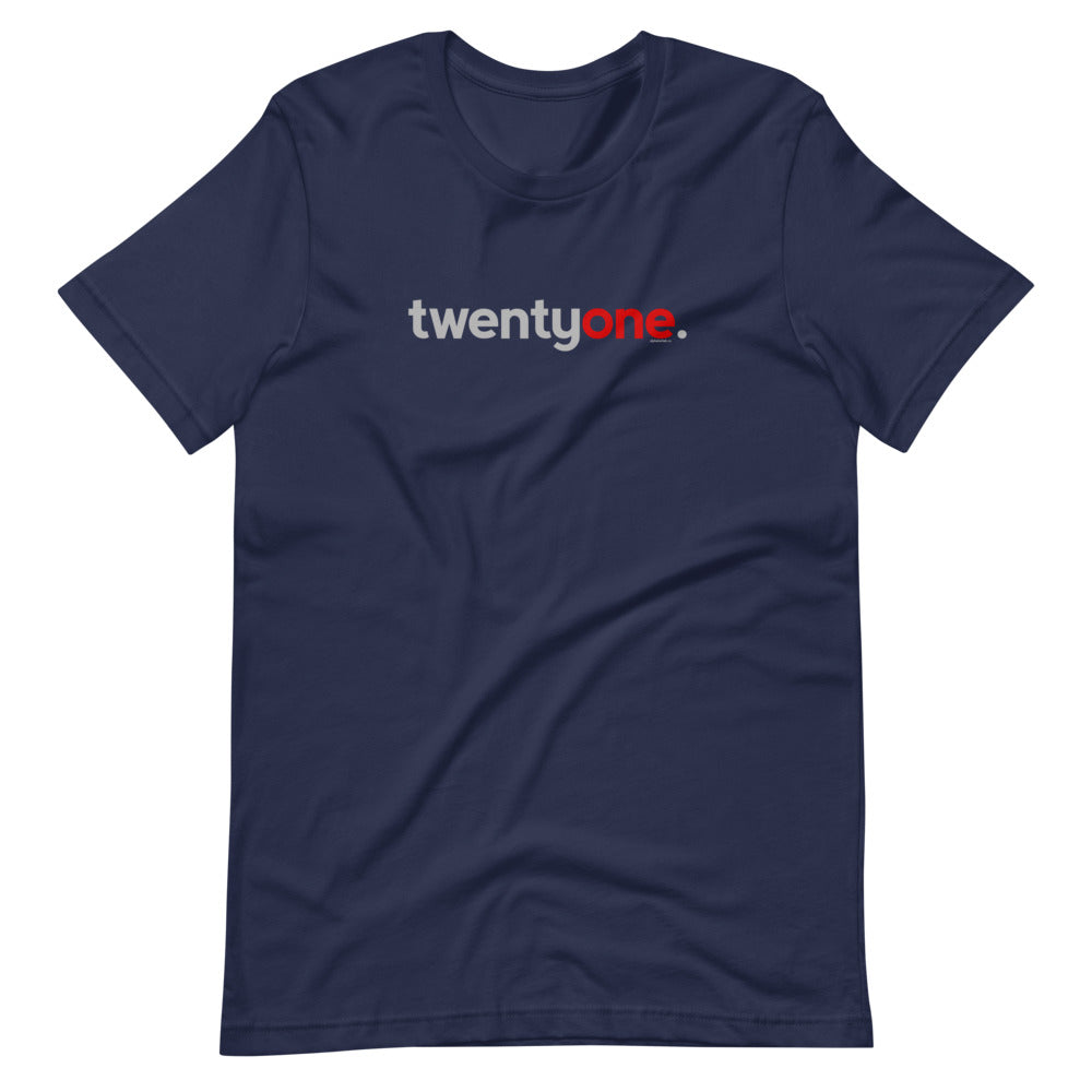 21st Birthday T-Shirt Twentyone - Original Red