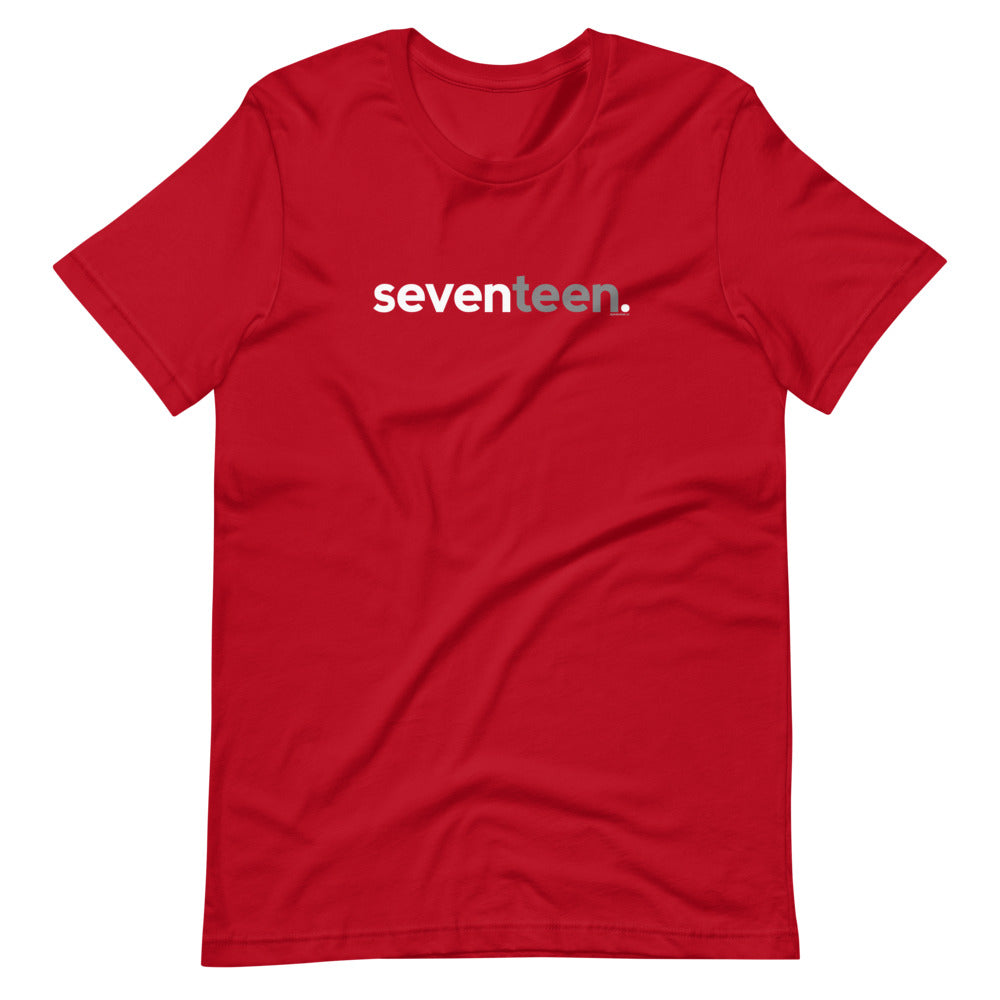 Teens 17th Birthday T-Shirt Seventeen - Original