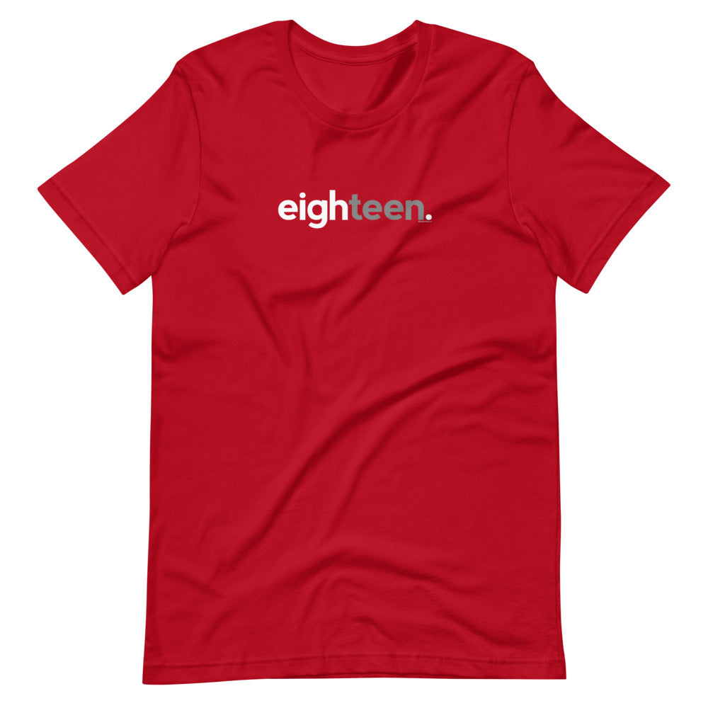 Teens 18th Birthday T-Shirt Eighteen - Original